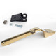 Luxury TULIP Side Cistern lever and fulcrum Bracket GOLD Finish Base NAZ FTB1416 5055639128255 Luxury TULIP Side Cistern lever and fulcrum Bracket GOLD Finish Base NAZ FTB1416 5055639128255