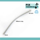15mm x 1/2 BSP Plain Flexible Braided Hose Tap Flex Connector - 500mm Long SSH1/A FTB4235 5060262730102