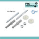 Ideal Standard E007067 Basin fixing set with 14cm rag bolts for solid walls FTB4399 5055639184671