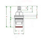 FixTheBog Armitage Shanks Accolade Priory basin 1 x compatible Tap cartridge Single BSP 1/2 x 18 spline A951130NU11 FTB7101 5055639178342