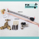 FixTheBog Outside Tap Kit DIY plus Hozelock Multi Spray Gun Professional finish 350mm through the wall Flange GT1 FTB6157 5055639128378 FixTheBog Outside Tap Kit DIY plus Hozelock Multi Spray Gun Professional finish 350mm through the wall Flange GT1 FTB6157 5055639128378
