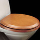 FixTheBog Replacement Toilet Seat for Shires Naiad in Cherry with Chrome hinges and full fitting kit FTB9121 5055639172074