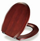 FixTheBog Replacement Toilet Seat for Shires Waterford Finesse in Mahogany with Chrome hinges and full fitting kit FTB9134 5055639171947