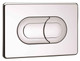 Ideal Standard Vv640086 In Wall Frame Salina Dual Flush Plate Satin Satin Chrome Finish FTB10075 4015413773096