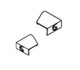 Ideal Standard T001389Eo Connect Fldg Scrn Top Caps 1Rh1Lh Bright Silver Finish FTB10430 5017830470366
