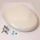 Vernon Tutbury Medina Natura White Toilet Seat With Hinges FTB3074 5016203672345