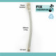 SSH2 Viva 1/2 BSP Female x 15mm Isolator Compression 300mm Long Flexible Hose FTB5190 5060262730140