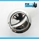 Lecico Dual Flush Replacement button chrome Dashes on Buttons Grey Backnut FTB6208 5055639135543