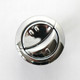Lecico Dual Flush Replacement button chrome Dashes on Buttons Grey Backnut FTB6208 5055639135543