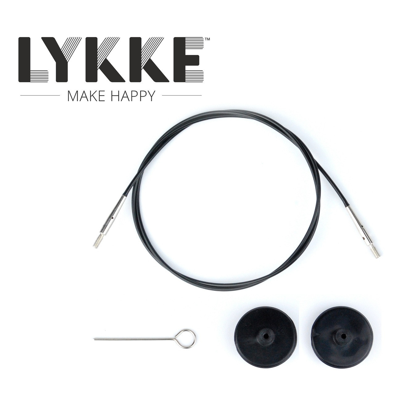 Lykke Interchangeable Cords 12''/30 cm to make 50 cm/20'' with 3.5 IC  needles