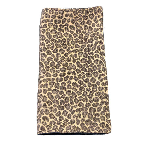 Atenti Roll Up, Snow Cheetah, Navy Trims