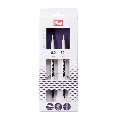 Prym Ergonomics 32"(80cm) circular 8.00 mm / US 11