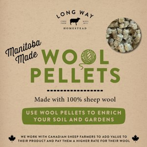 Long Way Homestead Wool Pellets 250g