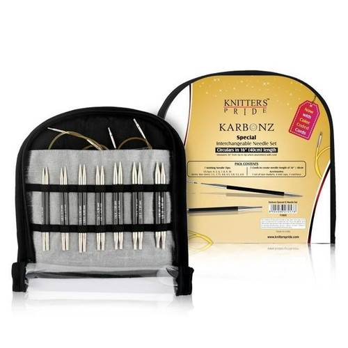 Knitter's Pride Karbonz Interchangeable Deluxe Set Special 16"