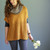 Happy Harvest poncho in 4329 Butternut & cowl in 43104 Driftwood