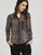 Fashion Women Elegant Sexy Leopard Print Chiffon Blouses Vintage Collar Long Sleeve Shirts Casual Tops Female Clothing