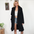 NEW Women Fur Coat teddy coat 2018 Winter Fluffy Shaggy Faux Long Fur Coat Fashion Thick Warm Jacket Black/Beige Outwear Pele {Black}