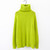 2018 Fashion Fluorescent Neon Color Turtleneck Warm Sweater Women Casual Long Sleeve Loose Woman Pullover Knit Oversized Jumper {Green}