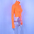 Women Turtleneck Ribbed Sweatshirt Long Sleeve Fluorescent Color Pullovers Crop Slim Mujer Warm Knit Jumpers Short Tops