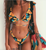 Off The Shoulder Print Ruffled Bikini Mujer 2019 New Sexy Swimwear Women Swimsuit Brazilian Bikini Set Thong Biquinis