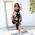 summer women bohemian asymmetrical floral printed a line dress casual spaghetti strapless dress sexy long dress