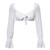 Sexy Solid White Square Collar Womens Crop Tops and Blouse 2019 Girl Casual Flare Sleeve Thin Shirt Backless Lace up Blouse