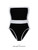 2019 Women One Piece Swimsuit Black and white contrast Beachwear string sling slim bodysuit Swimwear Bathing Suit