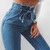 High Waist Jeans Women Sexy Bandage Skinny Denim Harem Pants Female Blue Black Vintage Zipper Thin Legs Girls Jeans
