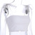 Sexy Backless White Crop Tops for Women Summer Camis Top Bow Mesh Straps Sleeveless Tube Tanks Cropped Feminino