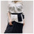 Women Waist Bag Fashion Leather Waist Belt Bag Crossbody Chest Bags Girl Fanny Pack Small Phone Pack shoulder strap Packs