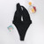 One Shoulder Swimsuit Deep V Neck Swimwear Hollow Out Bikini Solid Biquini Women Bathing Suit One-Piece-Suits Monokini