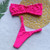 Sexy Flash Bandeau Strapless Bikini 2020 Solid Swimsuit Women Swimwear Thong Bikinis Set Maillot De Bain Swim Wear Bathing Suit Neon Pink