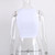 Ribbed Tank Top Women White 2020 Summer Casual Fitness Short Vest Candy Colors Knitted Off Shoulder Sexy Crop Top Women