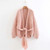 Pure handmade Women cardigan knitted sweater v neck solid beige gray pink loose long sleeve casual outwear autumn winter coat 