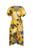 boho 2020 yellow floral print summer dresses beach wear v neck irregular wrap dresses women vestidos holiday midi dress