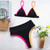 Sexy Splicing Female Swimsuit High Waist Bikini 2020 Women Swimwear Two-pieces Bikini set Bather Bathing Suit Swim Lady V2199