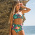 High Waist Bikini Set 2020 Sexy One Shoulder Bikinis Women Swimsuit Leaves Print Floral Swimwear Bathing Suit Beachwear Biquini