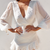 Sexy backless white mini dress Summer transparent ruffle A-line dress Holiday beach lace up women elegant fashion dress