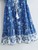 Summer Boho Print Blue Dress Women Flare Sleeve Button Tassel Short Floral Dress Vestidos 2021 Cotton Beach Dress Mini