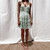 sexy v neck short dress sashes women Summer sweet strap dress empire Mini print ruffle female sundress vestidos