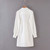 Special interest design mini dress summer long sleeves women irregularity pleated vocation style sexy loose white shirtdress