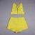 Sequined Two Piece Set Top and Shorts 2022 New Women's Yellow 2 Pece Set Elegant Sexy Evening Club Party Set Summer Outfiits