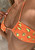 3 Pcs Printed Bikini Set High Waist Swimwear Women Sexy Bathing Suit Biquini Push Up Swimsuit Women's Bikinis Beach Wear B517 Orange