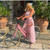 Beach Floral Lace Hollow Out Women's Pants Sets Ruffles Spaghetti Strap Crop Tops Loose Pleated Lantern Pant 2026 Summer Suits Pink