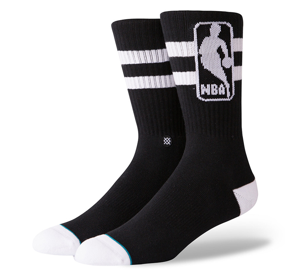 Stance NBA Logoman Oversize Socks Black