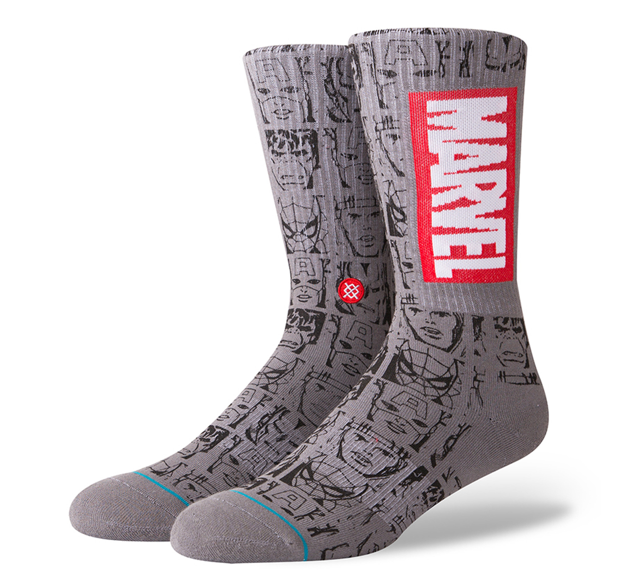 Marvel Socks - Marvel Comics Captain America Crew Socks