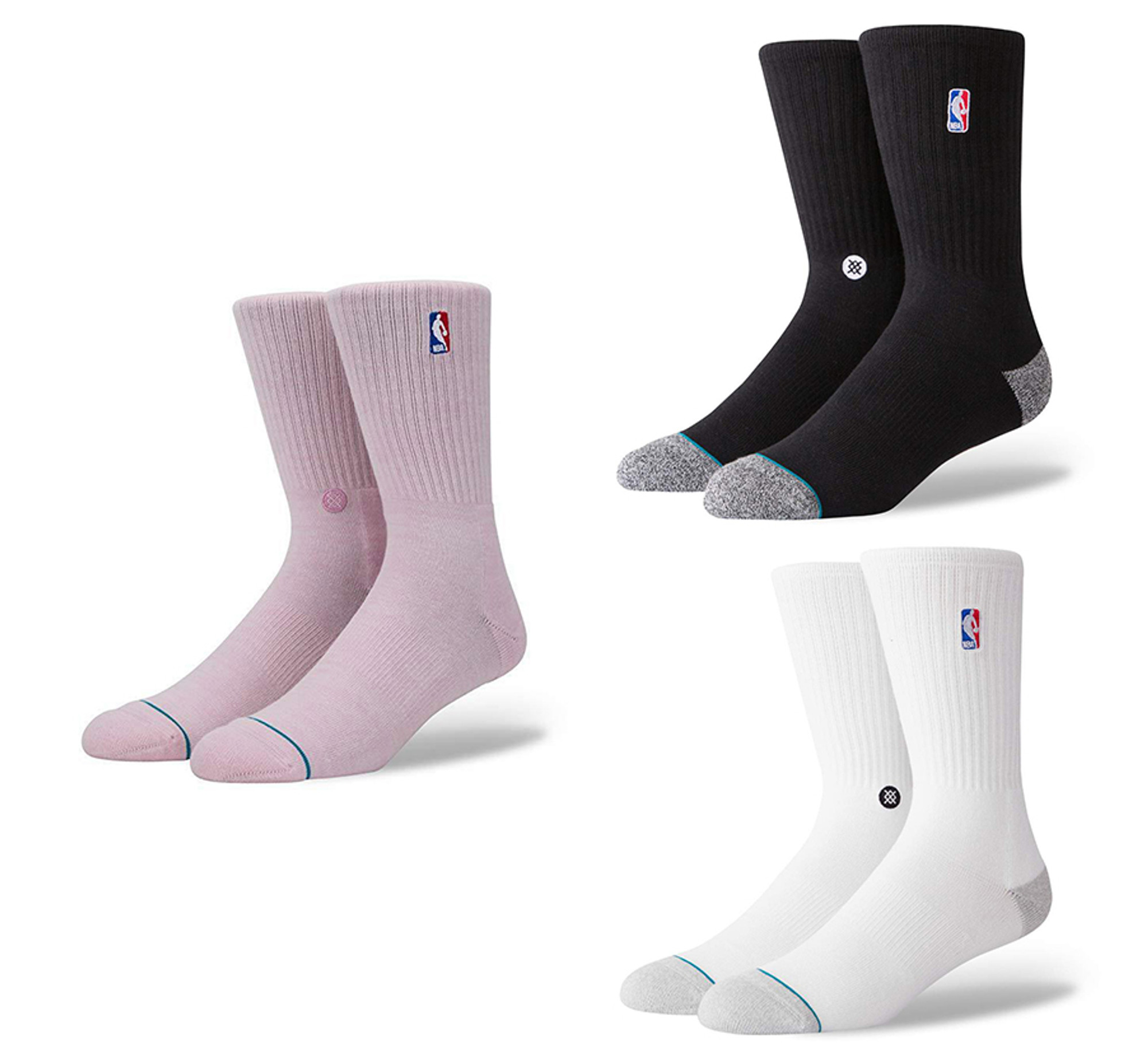 nba logoman crew socks