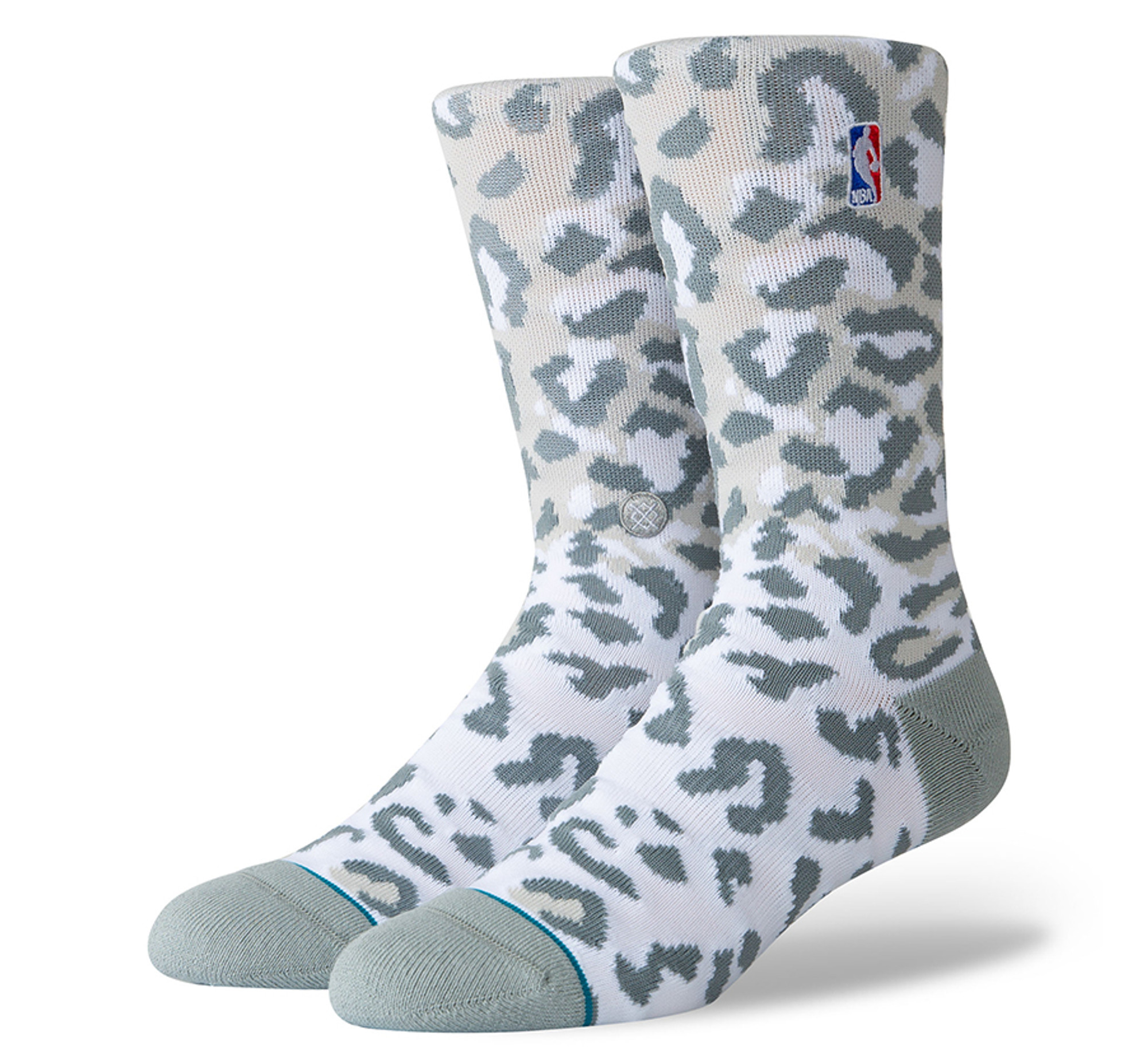 grey nba socks