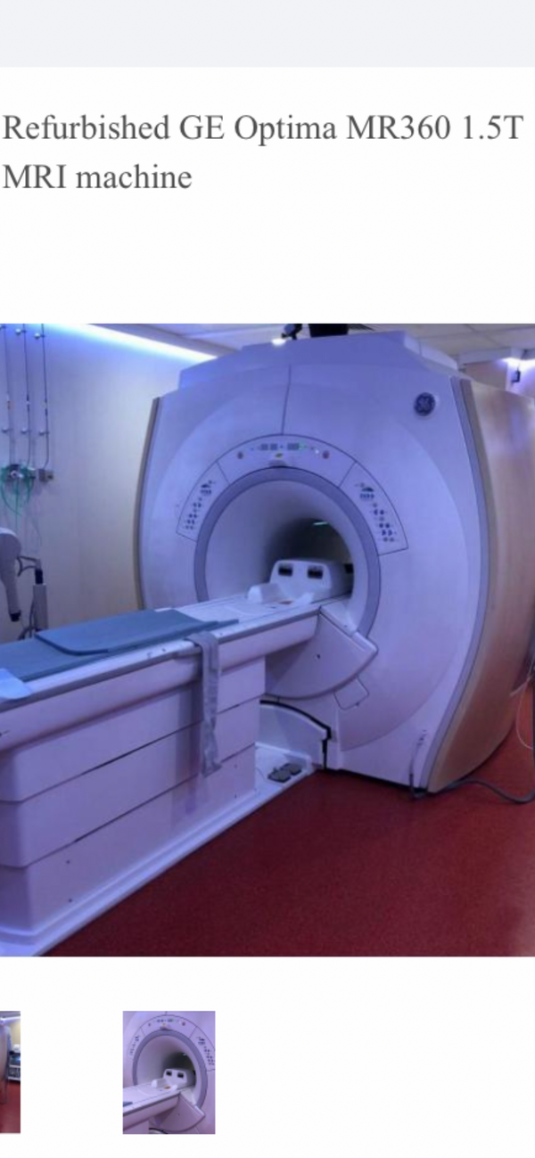 GE OPTIMA MR360 1.5T MRI MACHINE