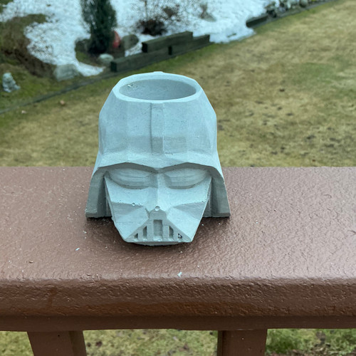 Darth Vader  Pen Holder / Succulent Planter, Desk Decor